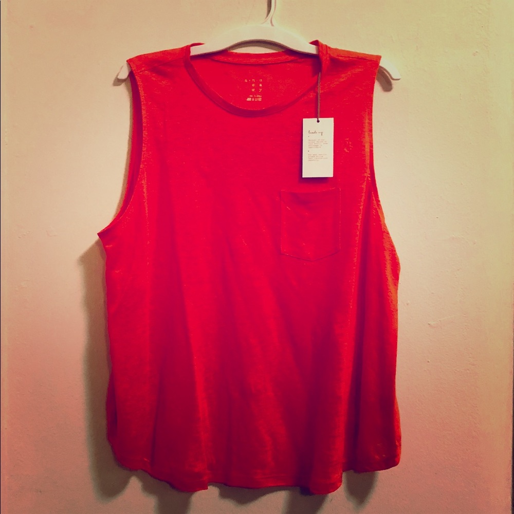 NWT A New Day 2X Red Tank with Pocket